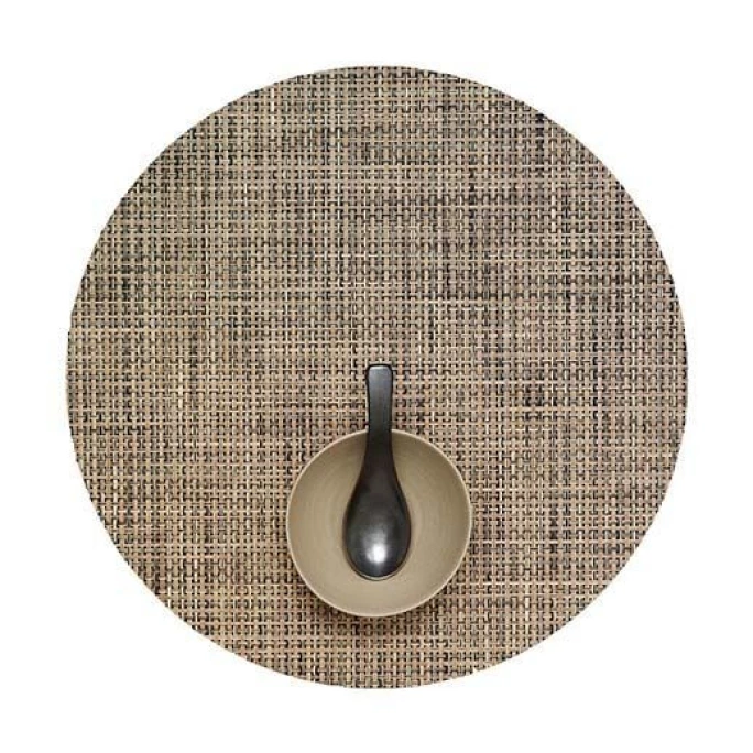 Neu 🧨 Chilewich Basketweave Rund Platzset 4er-Set - 4 Stück à Ø 38 Cm - Bark 🤩 3 Neu 🧨 Chilewich Basketweave Rund Platzset 4er-Set - 4 Stück à Ø 38 Cm - Bark 🤩